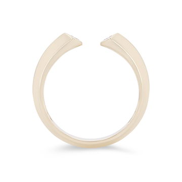 Michael M. Carve Knife Edge Ring In Yellow Gold 14K