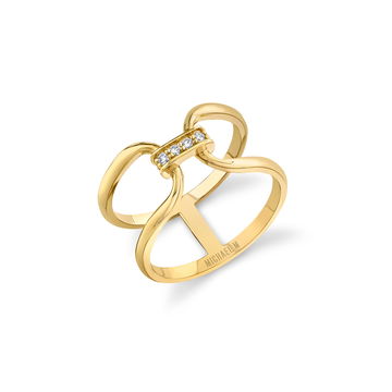 Michael M. Linked At Last Ring In Yellow Gold 14K