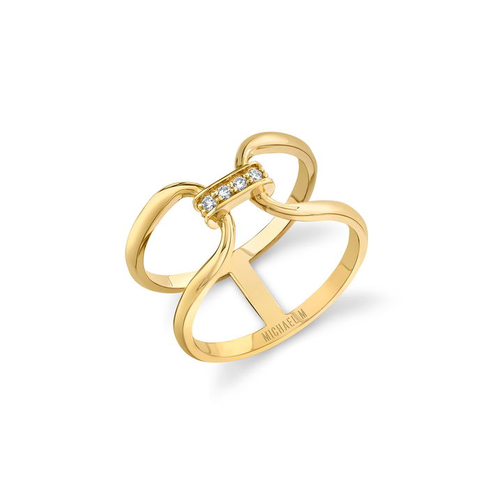 Michael M. Linked At Last Ring In Yellow Gold 14K