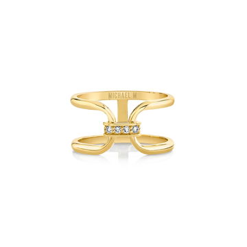Michael M. Linked At Last Ring In Yellow Gold 14K