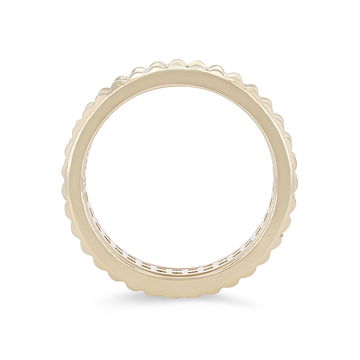 Michael M. Tetra Double Pave Band In Yellow Gold 14K