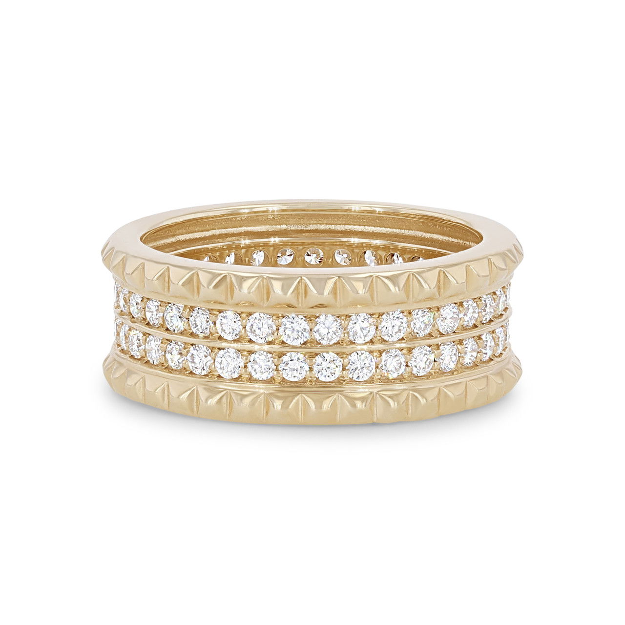 Michael M. Tetra Double Pave Band
