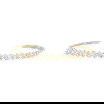 Michael M. Bezel Mixed Shape Bangle Bracelet