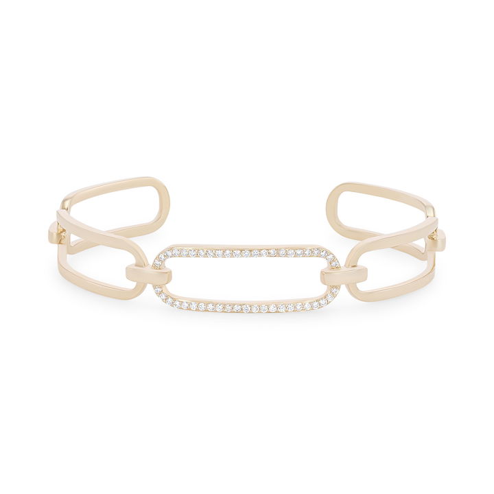 Yellow Gold 14K Michael M. Endless Link Cuff Bangle Bracelet