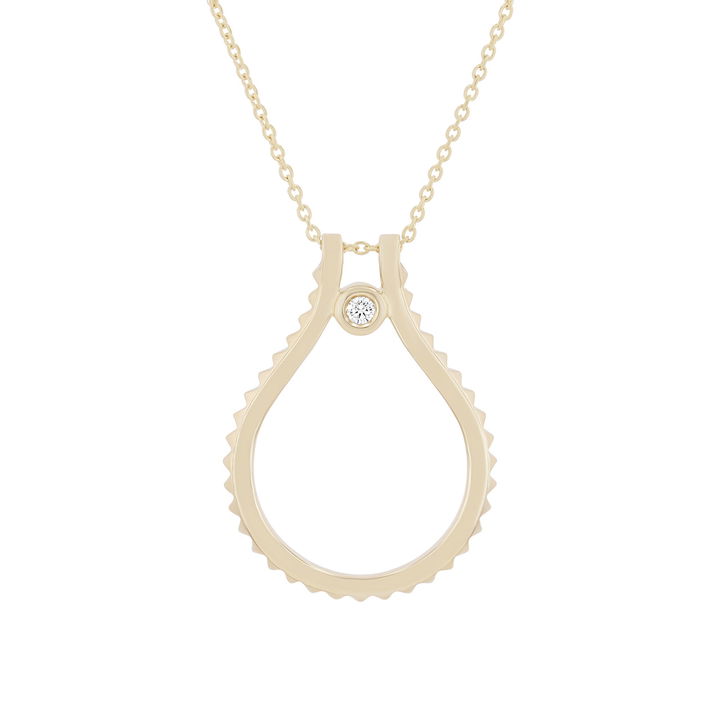 Michael M. Signature Tetra Pendant In Yellow Gold 14K