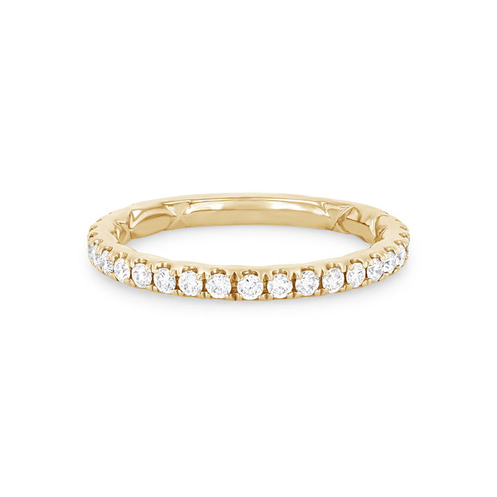 Yellow Gold 14K A. Jaffe Classic Petite Diamond Wedding Band