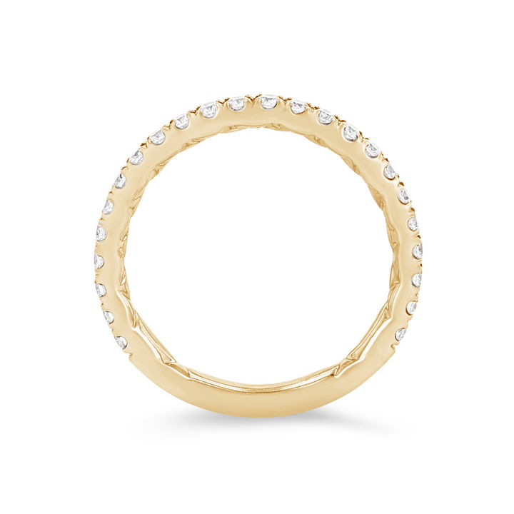 Yellow Gold 14K A. Jaffe Classic Petite Diamond Wedding Band