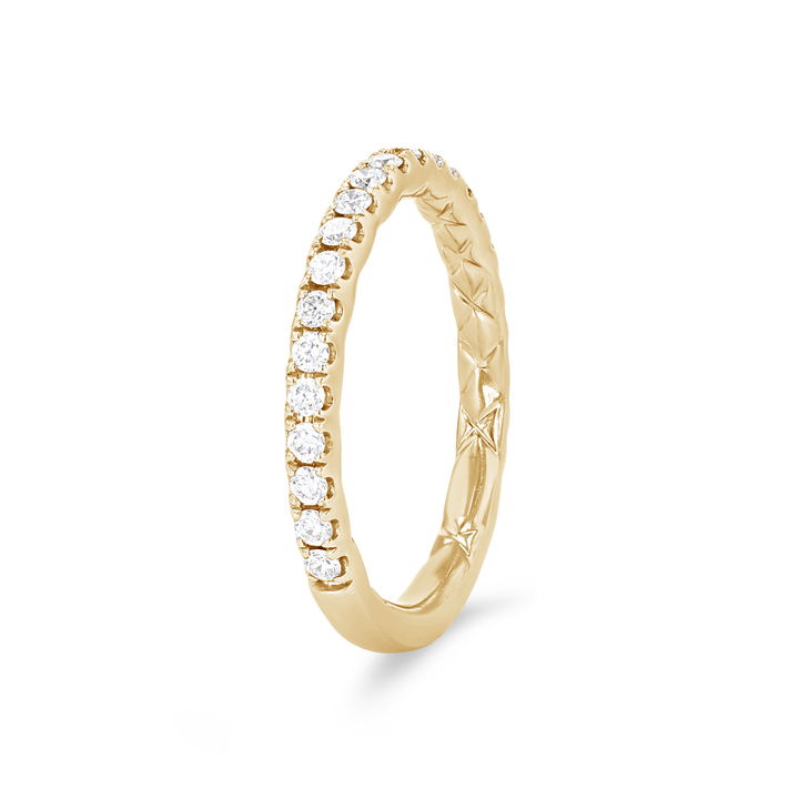 Yellow Gold 14K A. Jaffe Classic Petite Diamond Wedding Band