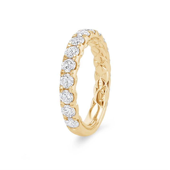 Yellow Gold 14K A. Jaffe Classic Diamond Wedding Band
