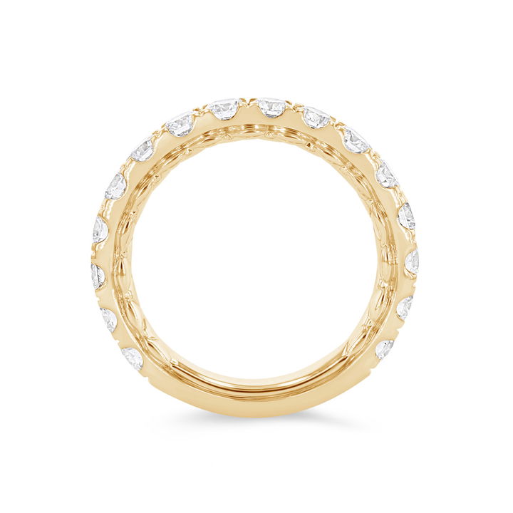 Yellow Gold 14K A. Jaffe Classic Diamond Wedding Band