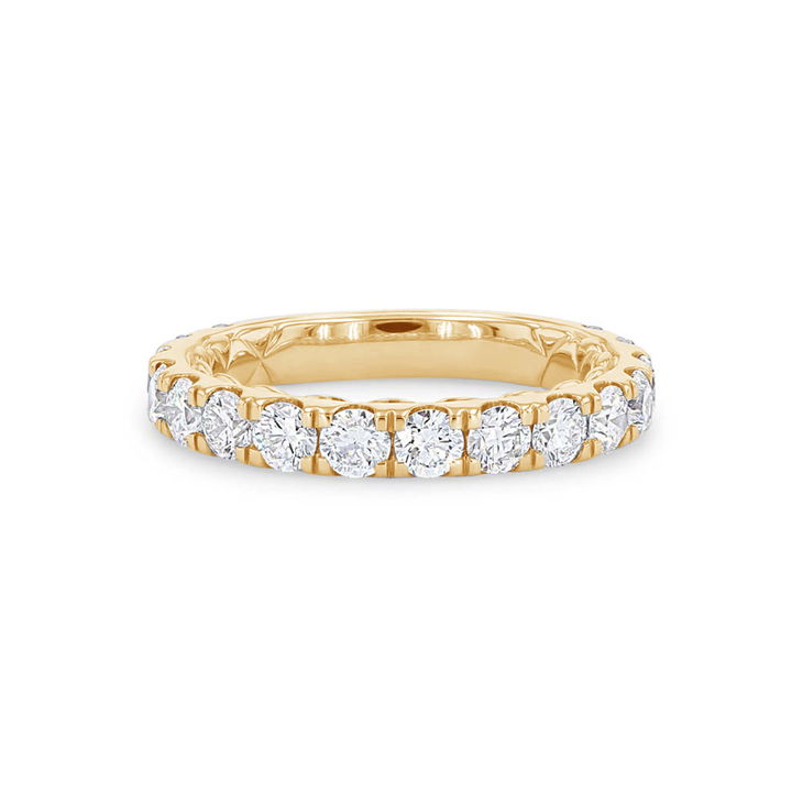Yellow Gold 14K A. Jaffe Classic Diamond Wedding Band