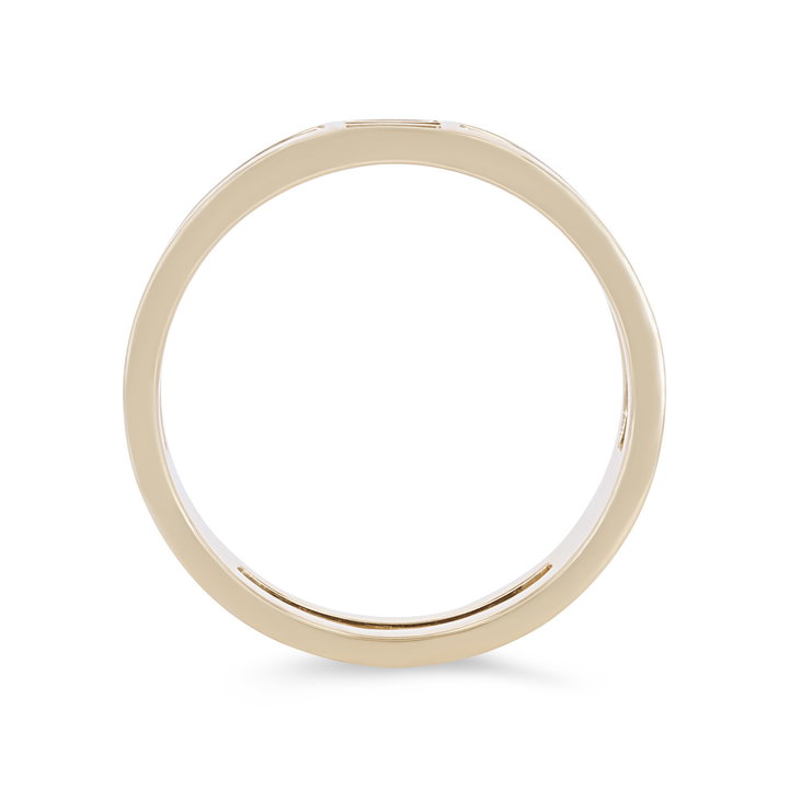 Baguette Diamond Open Row Ring In White Gold 14K