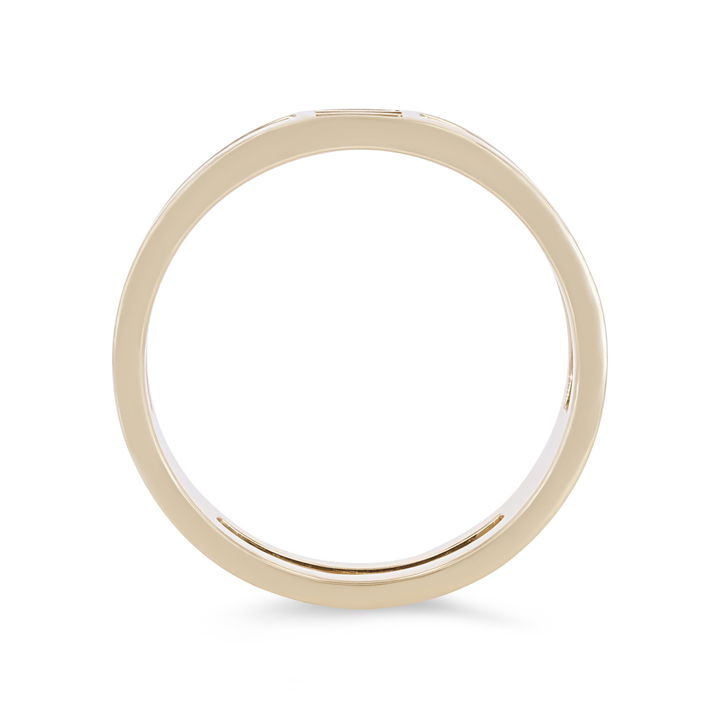 White Gold 14K Baguette Diamond Open Row Ring