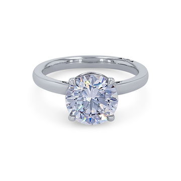 Simply Tacori Solitaire Hidden Diamond Engagement Setting In Platinum