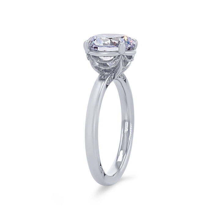 Simply Tacori Solitaire Hidden Diamond Engagement Setting In Platinum