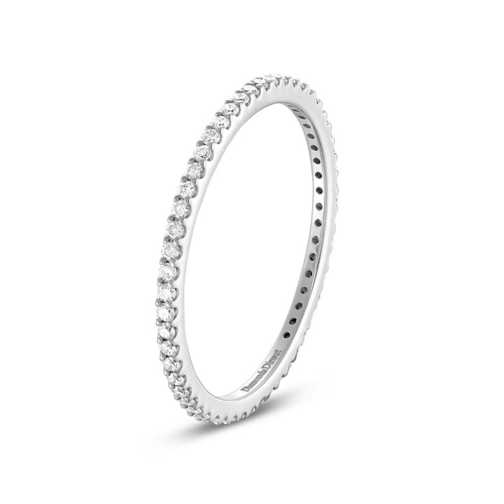 Essential Diamond Eternity Wedding Band (0.25TW) In White Gold 14K