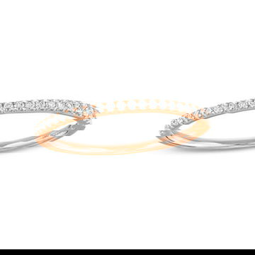 Essential Diamond Halfway Wedding Band (0.15TW) 7