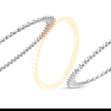 Essential Diamond Halfway Wedding Band (0.15TW) 8