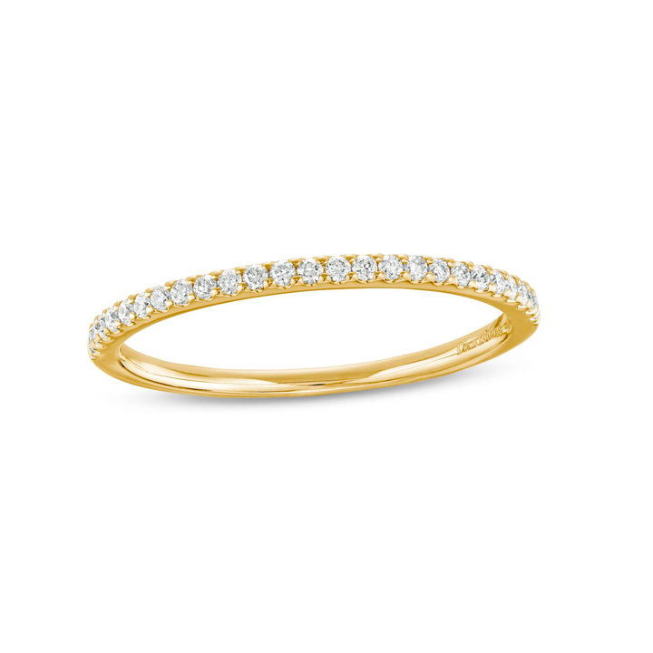 Essential Diamond Halfway Wedding Band (0.15TW) In Yellow Gold 14K