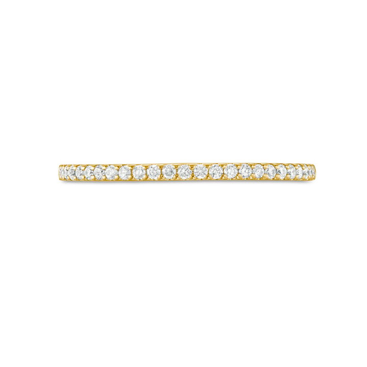 Essential Diamond Halfway Wedding Band (0.15TW) In Yellow Gold 14K