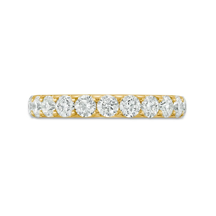 Yellow Gold 14K Essential Diamond Halfway Wedding Band (1.00TW)