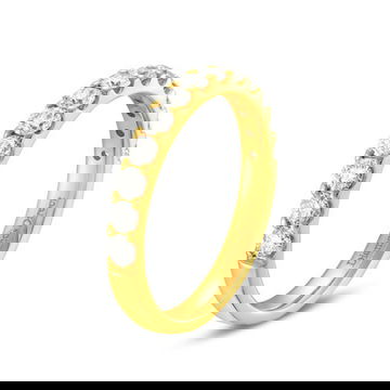 Essential Diamond Halfway Wedding Band (0.75TW)