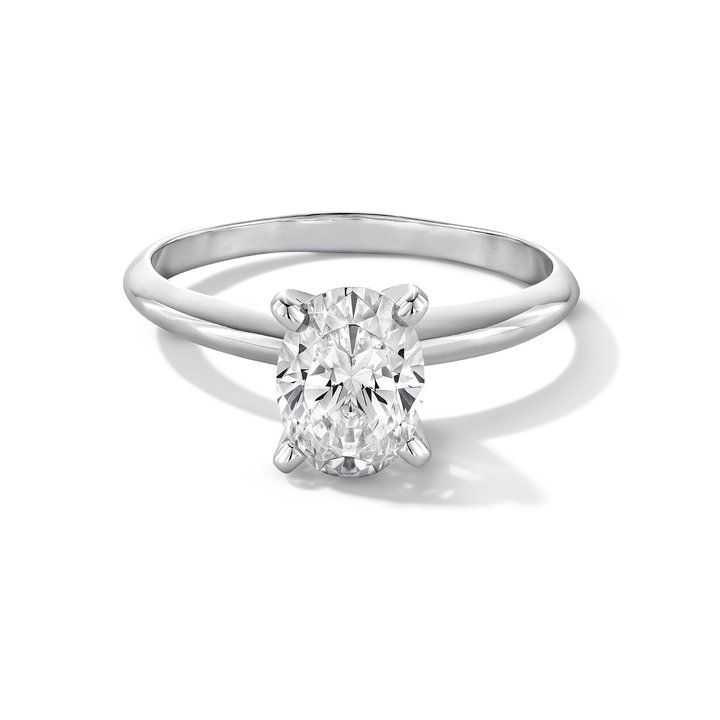Complimentary 14 Karat Solitaire Setting In White Gold 14K