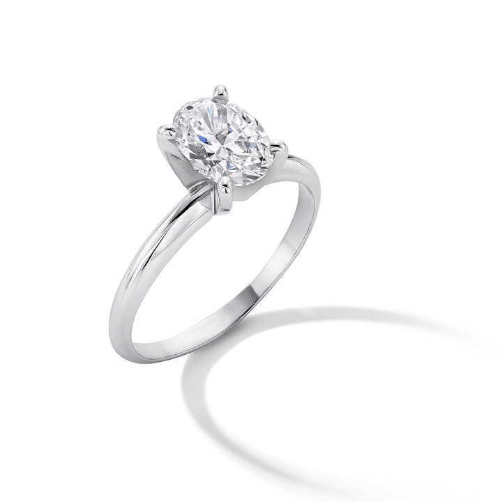 Complimentary 14 Karat Solitaire Setting In White Gold 14K