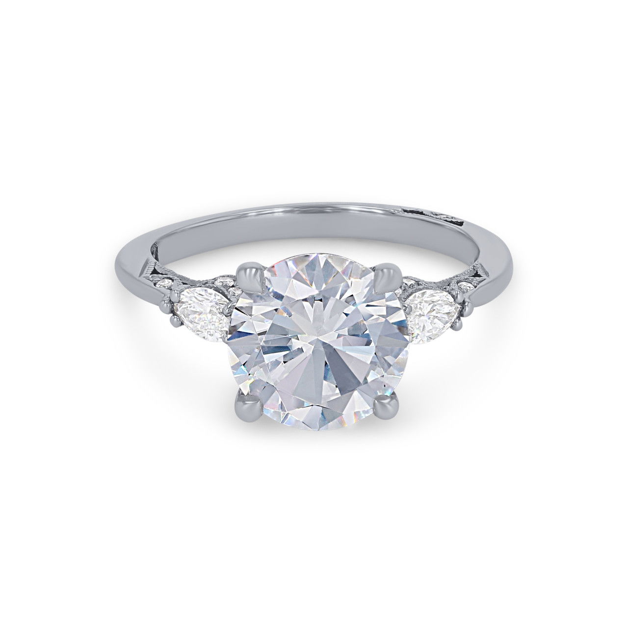 Simply Tacori Three Stone Marquise Diamond Engagement Setting