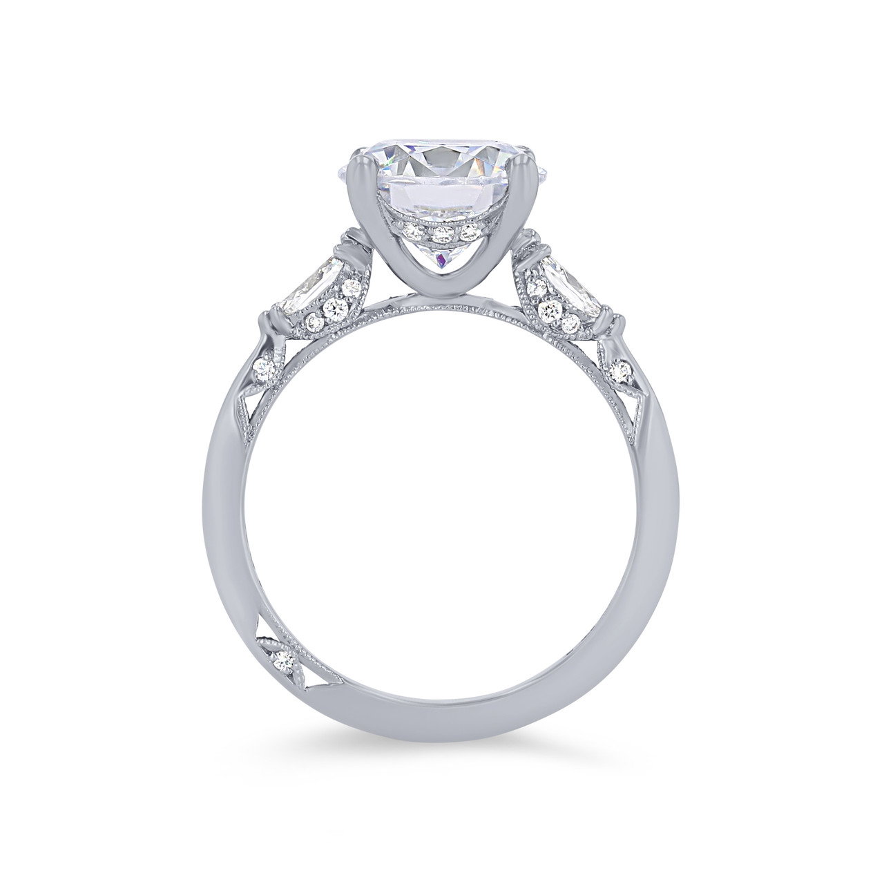 Simply Tacori Three Stone Marquise Diamond Engagement Setting 1