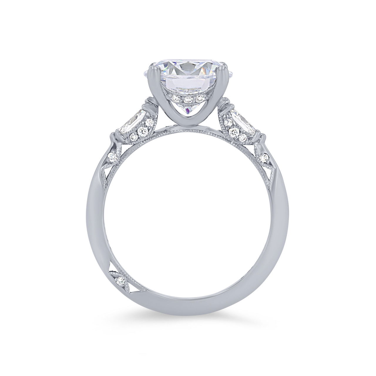 Simply Tacori Three Stone Marquise Diamond Engagement Setting
