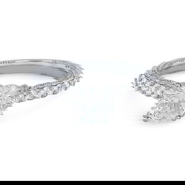Verragio Renaissance Scroll Cathedral Engagement Setting 1