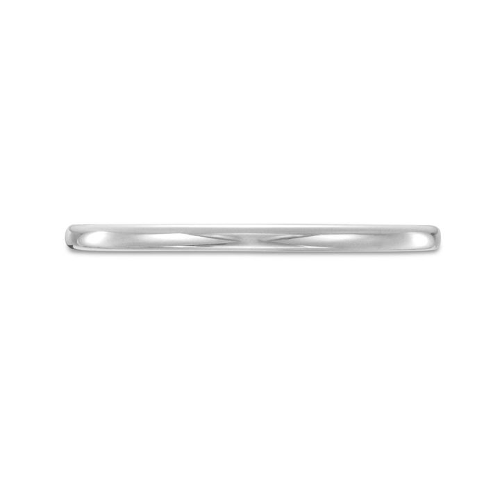 White Gold 14K Low Dome Comfort Fit 1.2mm Band