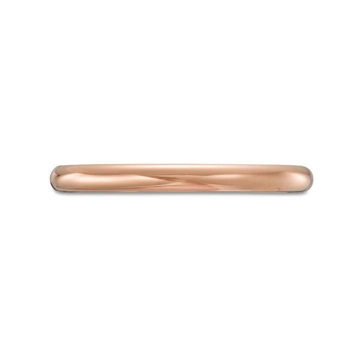 Low Dome Comfort Fit 2mm Wedding Band In Rose Gold 14K