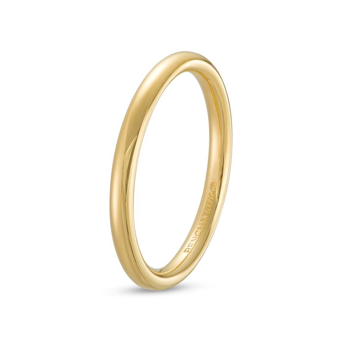 Yellow Gold 14K Low Dome Comfort Fit 2mm Wedding Band
