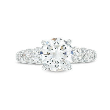 A. Jaffe Graduated Round Diamond Engagement Setting In Platinum