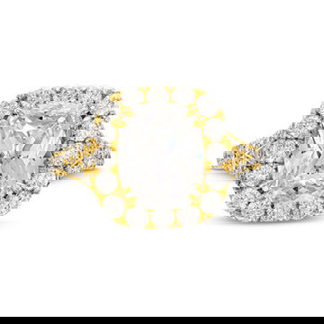 Halo Split Shank Engagement Setting by C. Gonshor