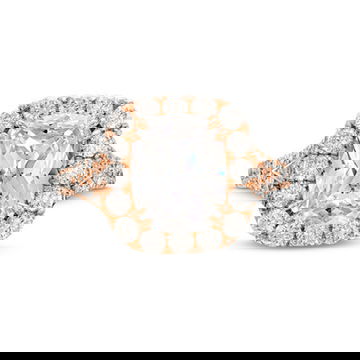 Halo Split Shank Engagement Setting by C. Gonshor