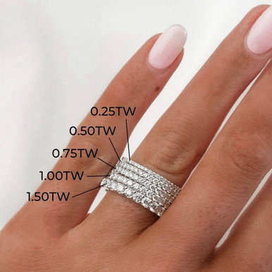Essential Diamond Eternity Wedding Band (1.50TW) In White Gold 14K