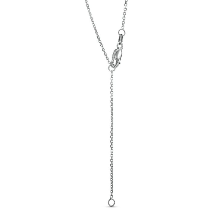 Diamond Journey Pendant Necklace In White Gold 14K