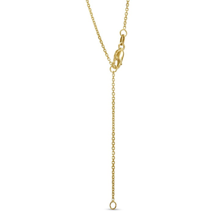 Graduated Three Stone Diamond Pendant Necklace In Yellow Gold 14K