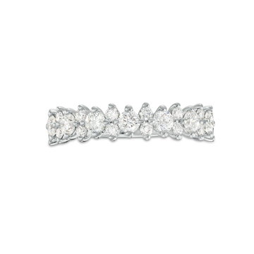 A. Jaffe Alternating Size Diamond Wedding Band In Yellow Gold 14K