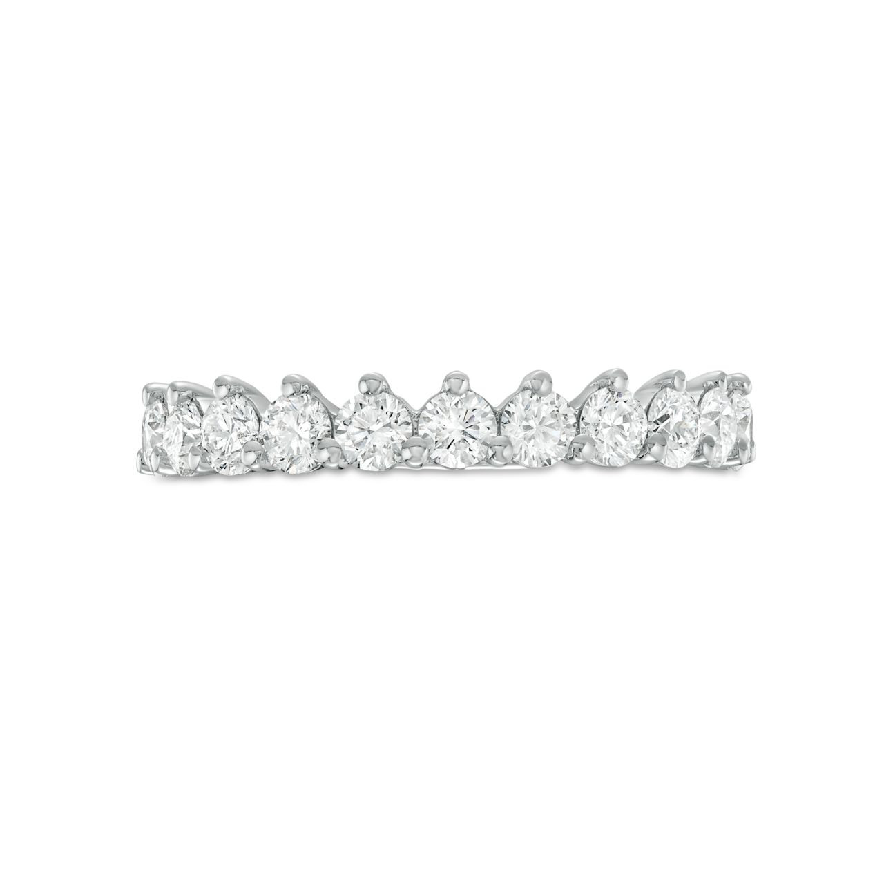 A. Jaffe Three Prong Diamond Wedding Band 0