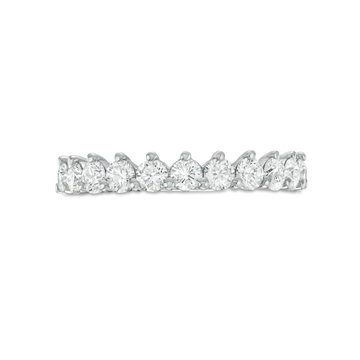 A. Jaffe Three Prong Diamond Wedding Band In Yellow Gold 14K