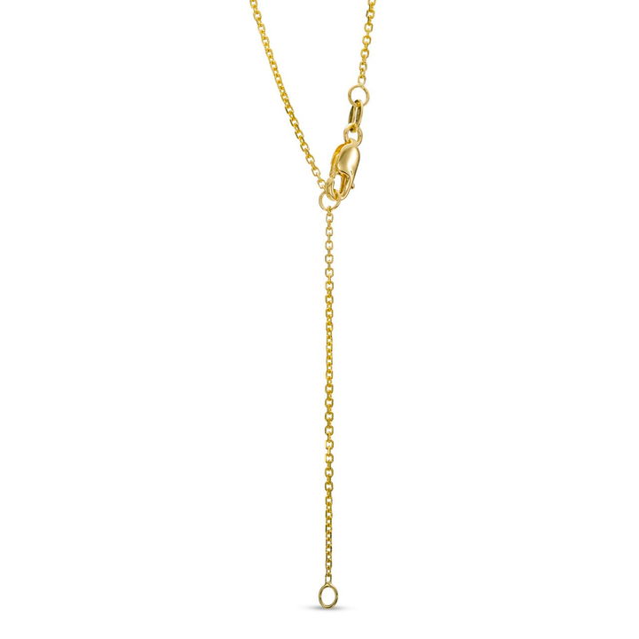 Yellow Gold 14K Diamond Bezel Solitaire Pendant