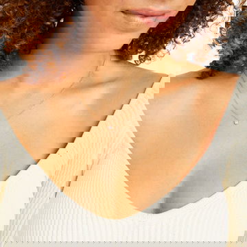 Solitaire Bezel Diamond Pendant Necklace 1