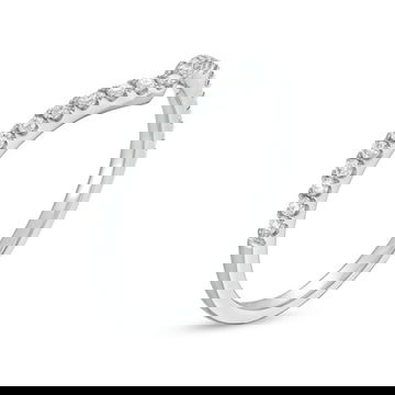 Contour Diamond Wedding Band