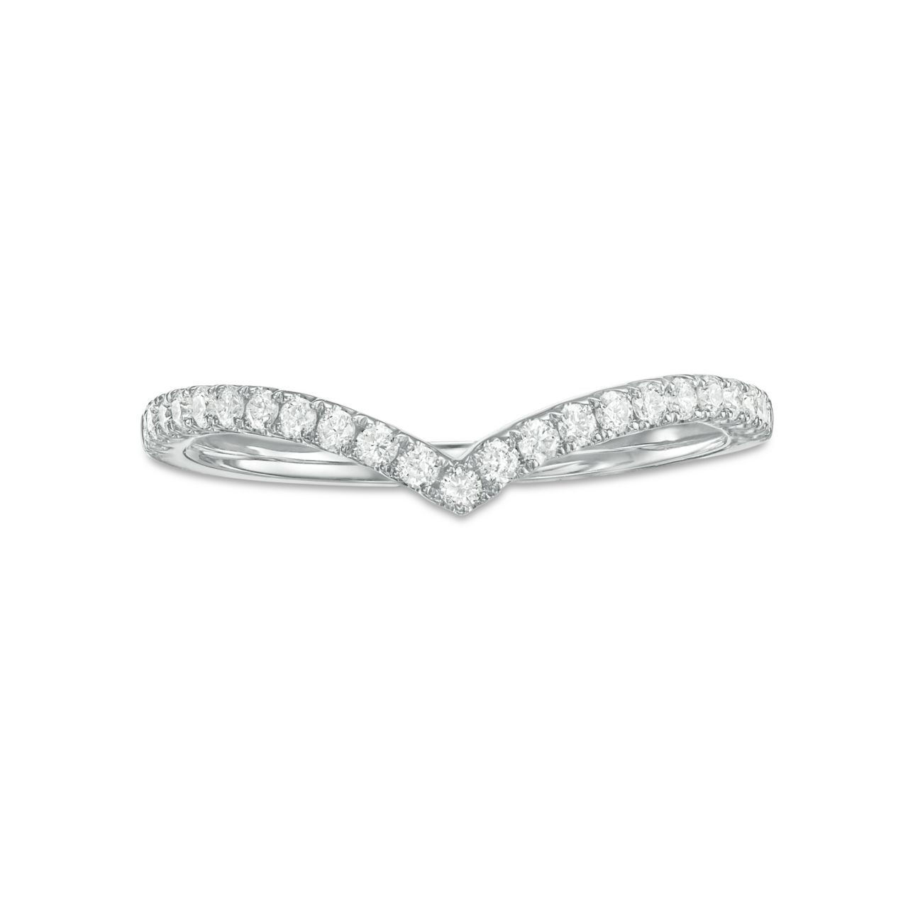 Contour Diamond Wedding Band 0