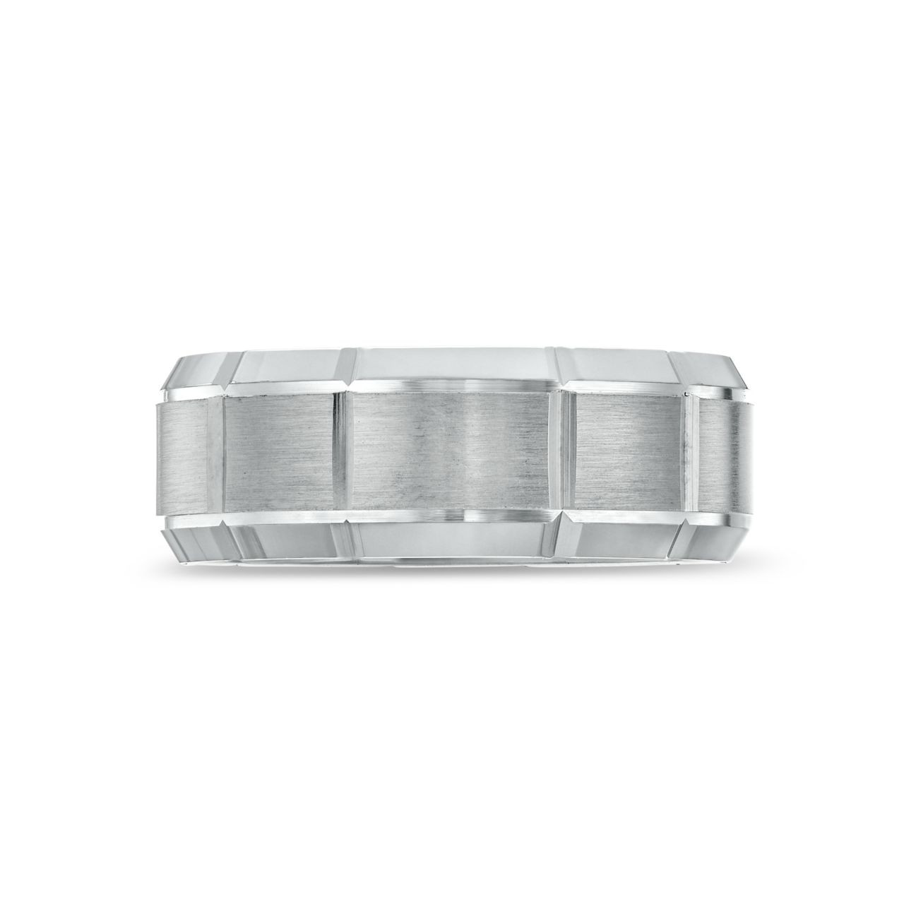 Simon G. Bevel Carved 8mm Wedding Band 0