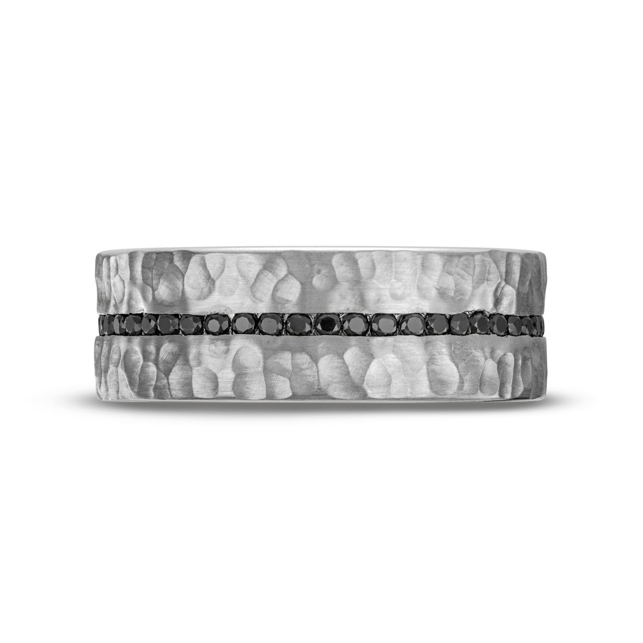 Simon G. Black Diamond Hammer Wedding Band 0